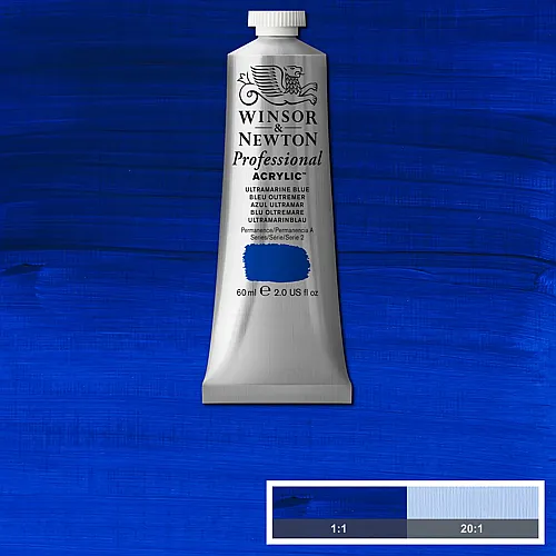 Winsor & Newton W&n Prof. Acrylfarbe 60ml Tube Ultramarinblau