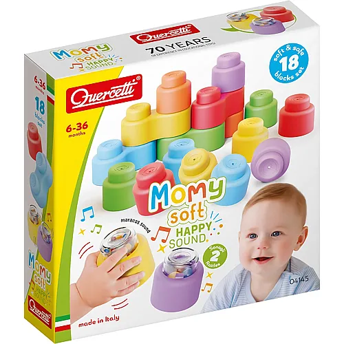 Quercetti Momy Softbausteine ??mit Sound, 18 Stück.