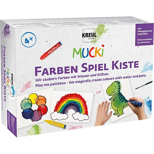 Farben Spiel Kiste Aquarell