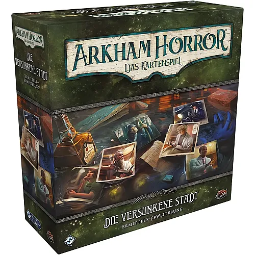 Fantasy Flight Games Arkham Horror Das Kartenspiel - Die versunkene Stadt Ermittler-Erweiterung - Deutsch