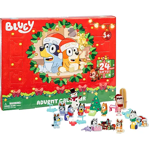 Moose Toys Bluey Adventskalender mit Minifiguren