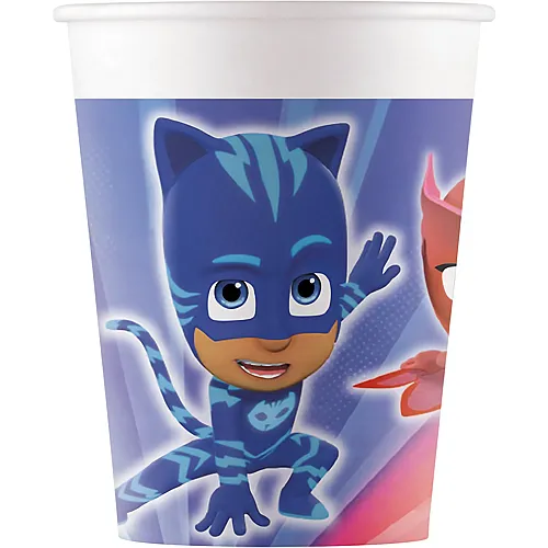 Procos PJ Masks Pappbecher 200ml - 8 Teile