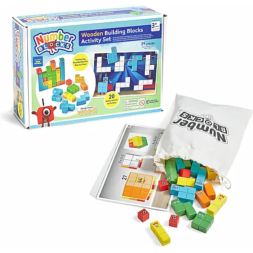 Learning Resources Numberblocks Kit mit 20 Aktivit�ten und 28 Holzst�cken