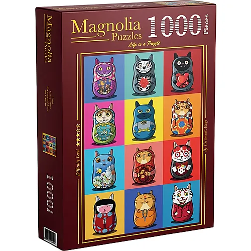 Magnolia Puzzle Catryoshka (1000Teile)