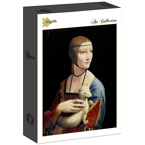 Grafika Puzzle Art Collection Leonardo da Vinci: Dame mit dem Hermelin, 1489-1490 - 2000 Teile