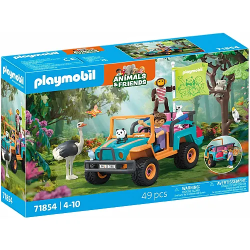 PLAYMOBIL Animals & Friends Bunter Gel�ndewagen 71854