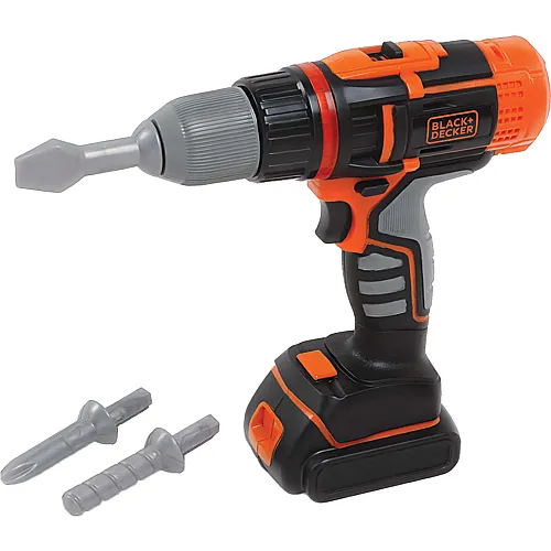 Smoby Black & Decker Bohrmaschine mit Licht - 4 Teile