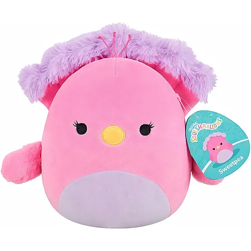 Squishmallows Pl�sch Sweetpea der rosa und lila Pfau - 19 cm