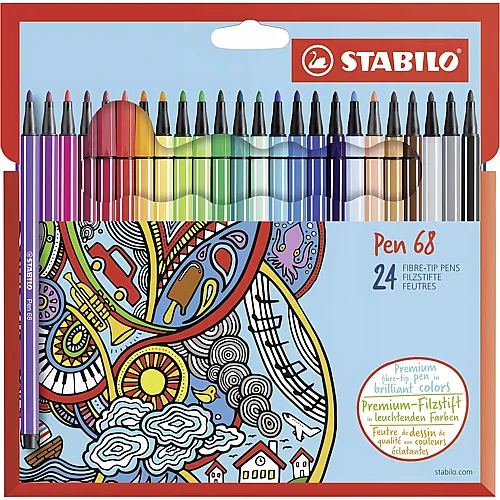 Premium-Filzstift Pen 68 - 24 Teile