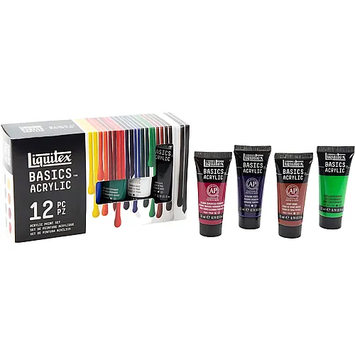 Liquitex Lqx Basics Acrylfarbe Set 12x22ml Tuben
