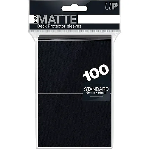 Ultra Pro PRO-Matte Deck Protector Standard schwarz (100Teile)