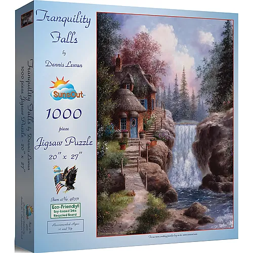 SunsOut Puzzle Dennis Lewan Tranquility Falls - 1000 Teile