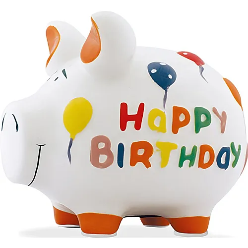 KCG Sparschwein Happy Birthday aus Keramik