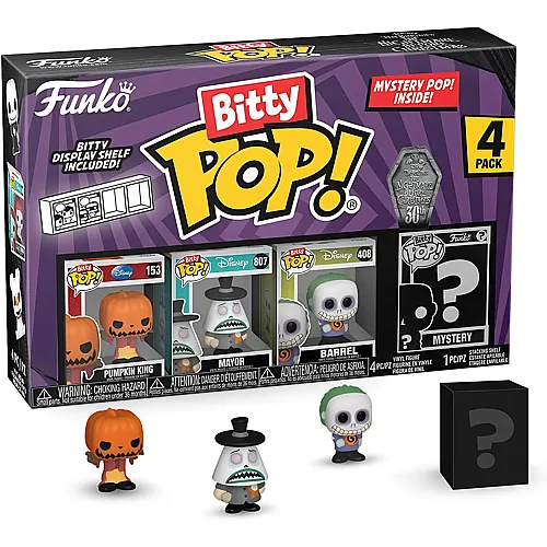 The Nightmare Before Christmas - Pumpkin Jack 4PK - Pumpkin King, Mayor, Barrel und Mystery