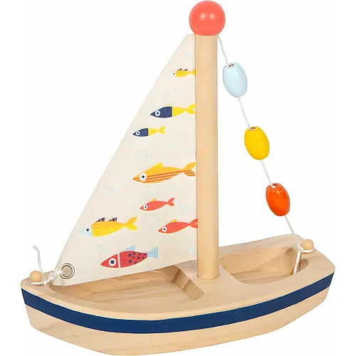 Small Foot Segelboot aus Holz, Pazifischer Ozean