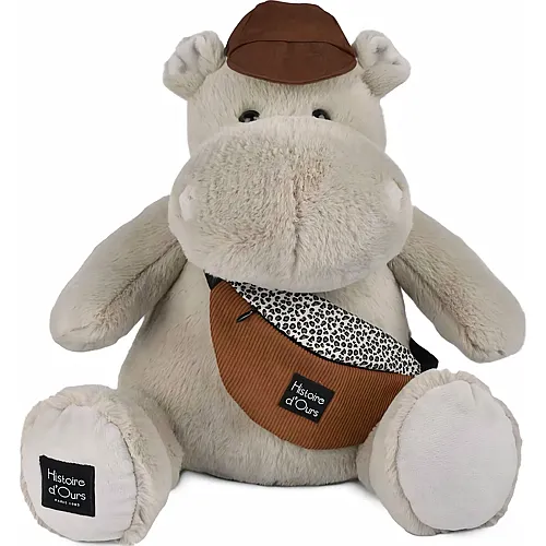 Doudou et Compagnie Hippo mit M�tze Beige - 38 cm