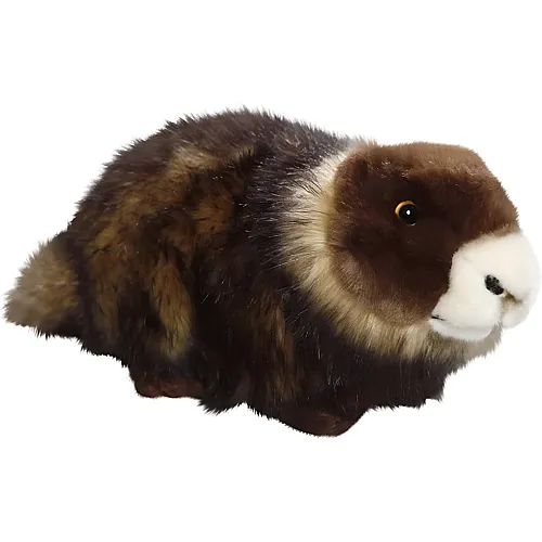 Carl Dick Murmeltier liegend - 23 cm