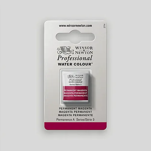 Winsor & Newton W&n Prof. Water Colour 1/2 N�pfchen Permanentmagenta