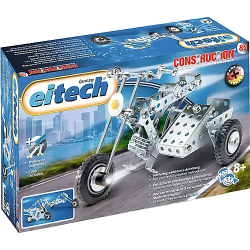 eitech Construction Motorrad mit Beiwagen