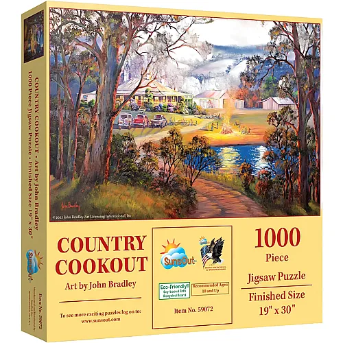 SunsOut Puzzle John Bradley Country Cookout - 1000 Teile