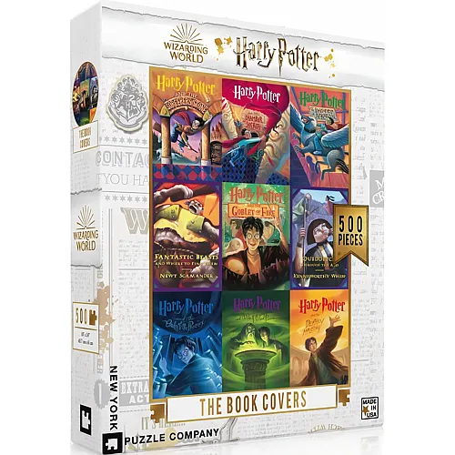 New York Puzzle Company Harry Potter - Book Cover Collage (500Teile)