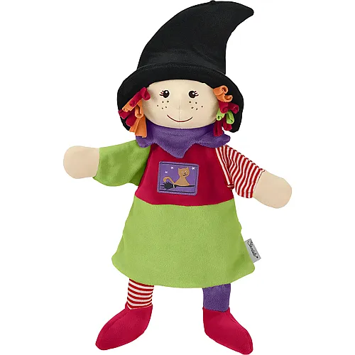Handpuppe Hexe - 34 cm