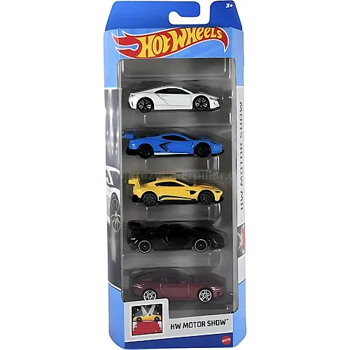 5er Geschenkset HW Motor Show 1:64