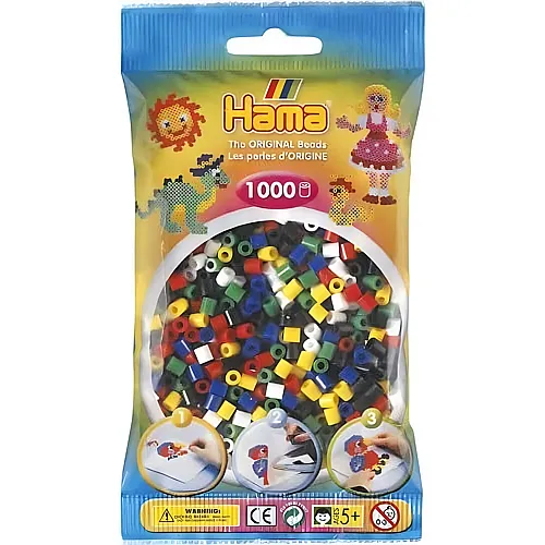 Hama Midi B�gelperlen Farbmix - 1000 Teile