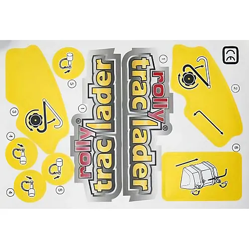 RollyToys Aufkleber rollyTrac Lader