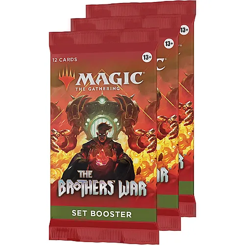 Magic The Gathering The Brothers War Set Booster 3-Pack - Englisch