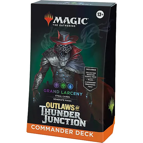 Magic The Gathering Outlaws of Thunder Junction Commander Deck - Grand Larceny - Englisch