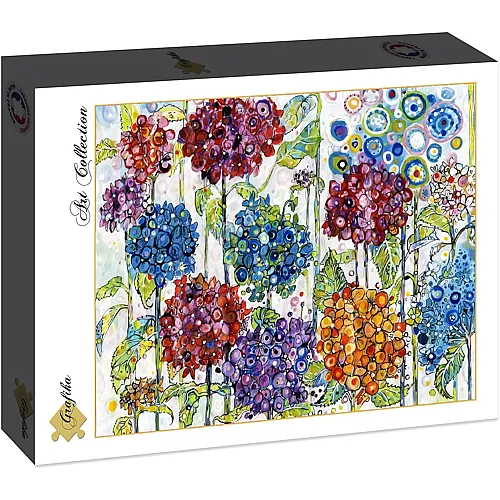 Grafika Puzzle Art Collection Sally Rich Summer Hydrangeas - 2000 Teile