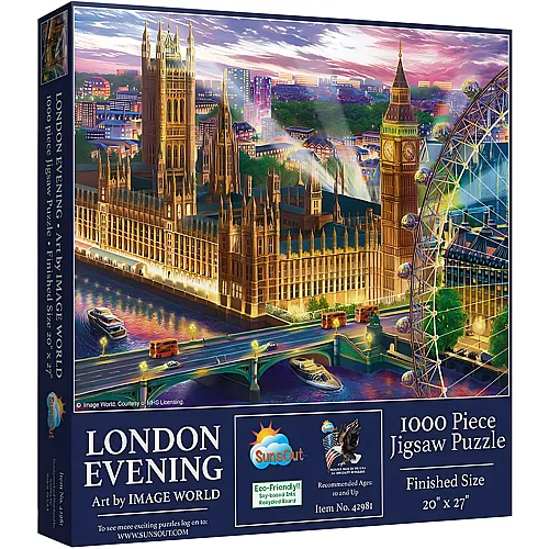 SunsOut Puzzle Image World London Evening - 1000 Teile