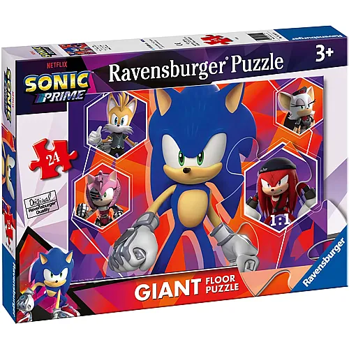 Ravensburger Puzzle Giant Floor Sonic Prime - 24 Teile