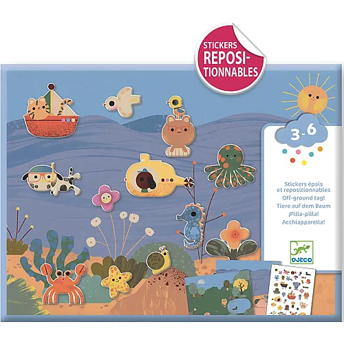 Djeco Sticker und Basteln Sommer