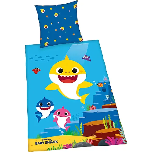 Herding Baby Shark Bettw�sche-Set - 135 x 200 cm