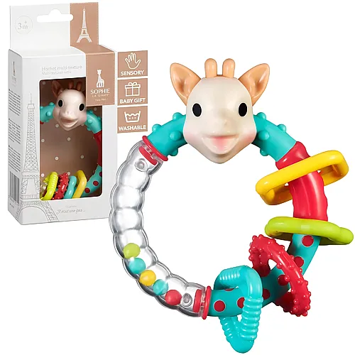 Sophie la girafe Babyrassel bunt