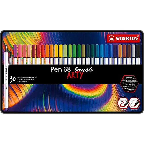 Premium-Filzstift mit Pinselspitze Pen 68 brush 30Teile