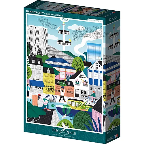 Pieces & Peace Puzzle Rennes City - 1000 Teile