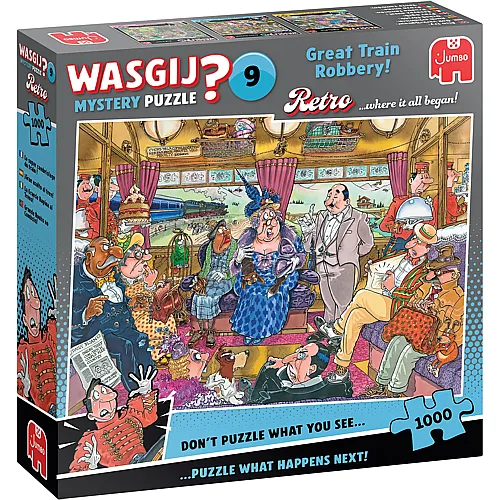 WASGIJ Retro Mystery Zug�berfall 1000Teile