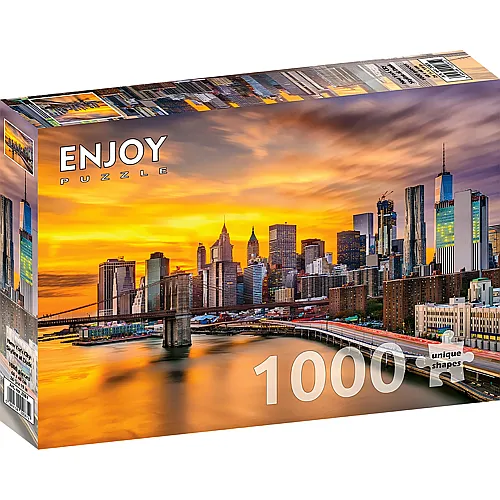 Enjoy Puzzle New York City Skyline at Dusk - 1000 Teile