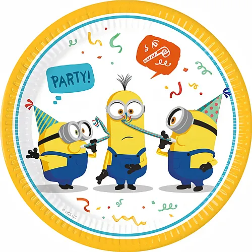Partyteller Minions 23cm - 8 Teile
