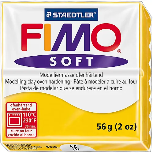 Fimo Soft Modelliermasse Sonnengelb - 56 g