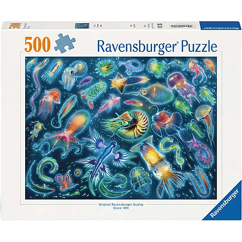Ravensburger Puzzle Farbenfrohe Quallen (500Teile)