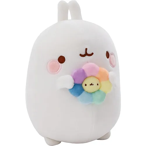 Molang mit Regenbogenblume - 24 cm