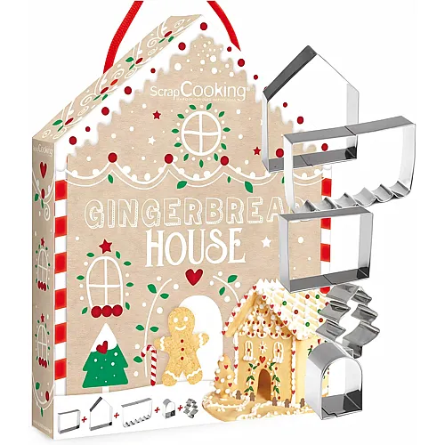 ScrapCooking Ausstecher Set Lebkuchenhaus - 5 Teile