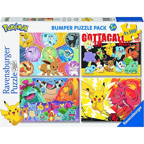 4in1 Pok�mon Bumper Pack 100Teile