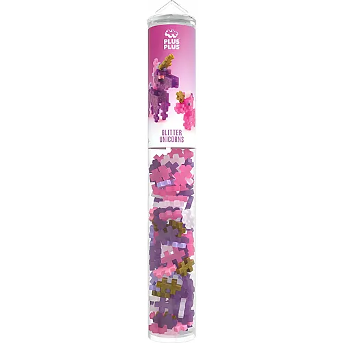 Plus-Plus 100 Kreativ Bausteine Glitzer Einhorn