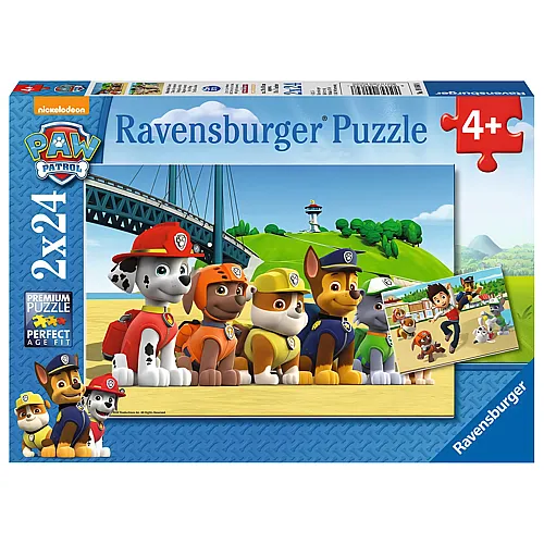 Ravensburger Puzzle Paw Patrol Heldenhafte Hunde (2x24)
