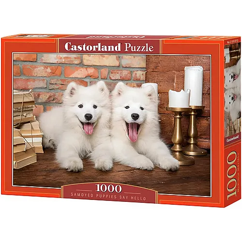 Castorland Puzzle Samoyed Puppies Say Hello - 1000 Teile